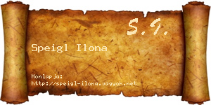 Speigl Ilona névjegykártya